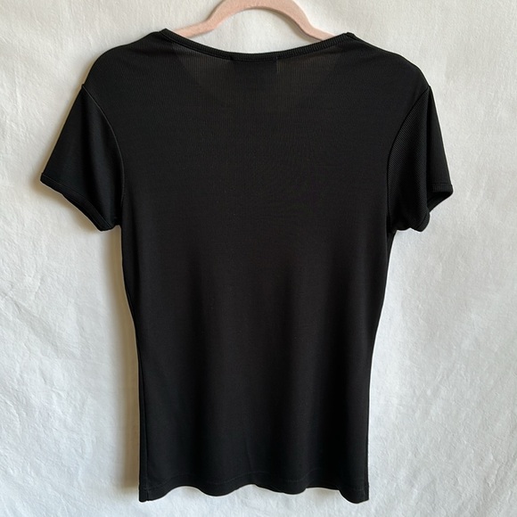 Express Tricot black short sleeve top, size M - Picture 7 of 7